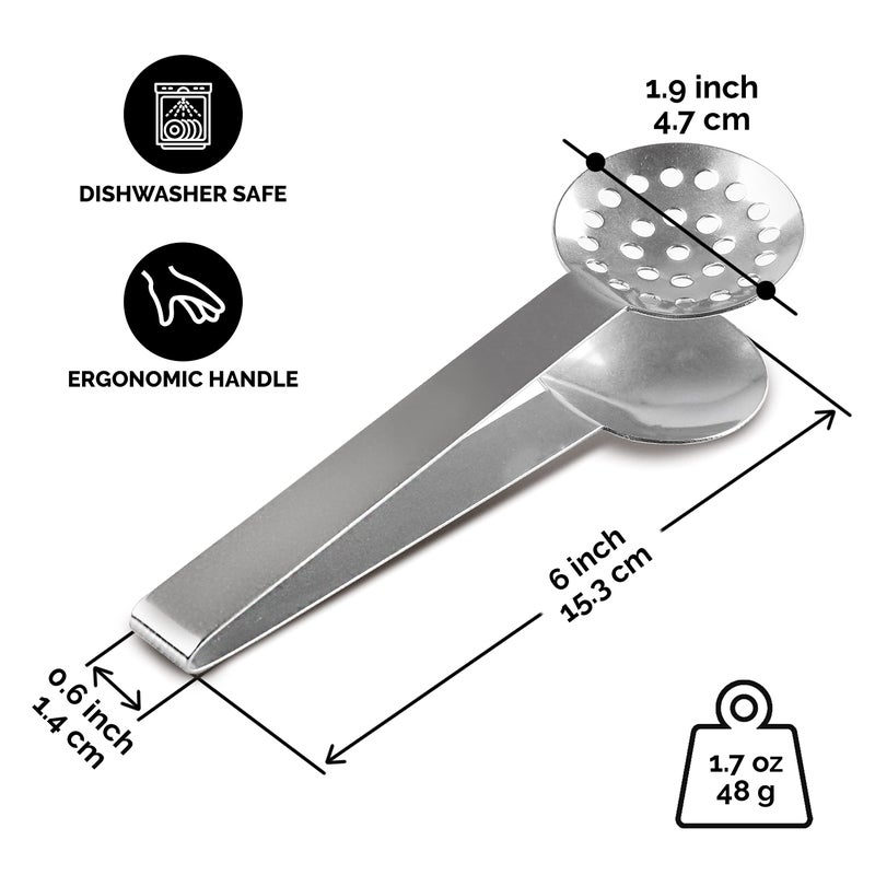 Orblue Stainless Steel Tea-long-handled-strainers 1-Pack - Image 4